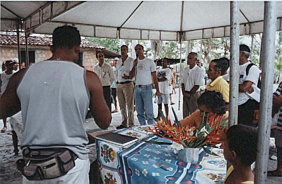 Segunda Audiência Pública para Criação da Reserva Extrativista de Canavieiras (RESEX Canavieiras), realizada em Barra Velha, em 4 de dezembro de 2005.