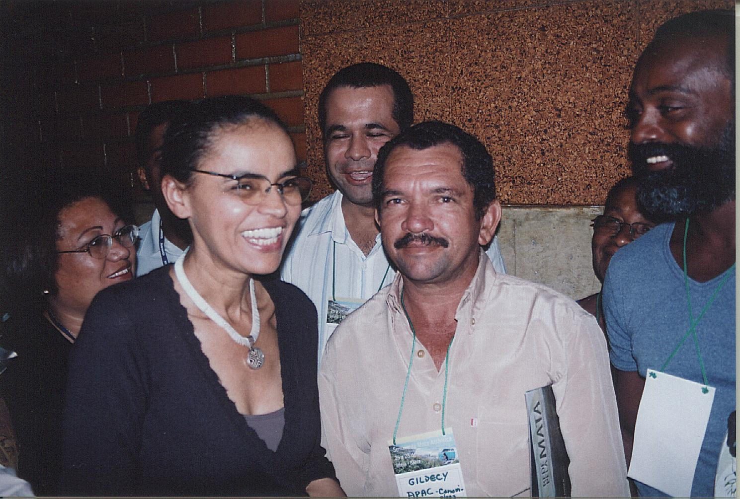 2006 - Encontro com a ministra Marina Silva fortaleceu a articulação pela criação da RESEX Canavieiras