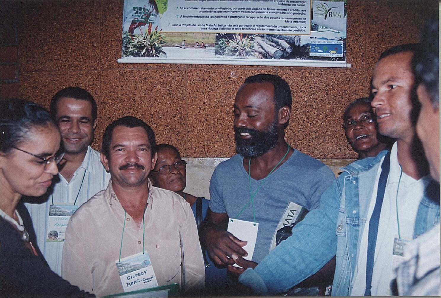 2006 - Encontro com a ministra Marina Silva fortaleceu a articulação pela criação da RESEX Canavieiras