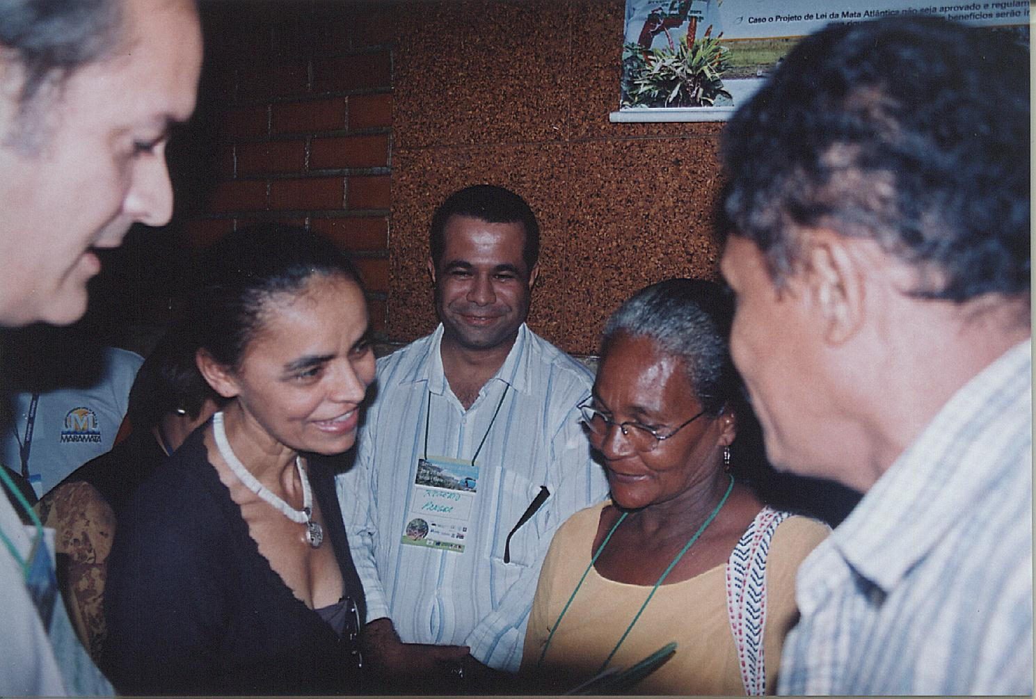 2006 - Encontro com a ministra Marina Silva fortaleceu a articulação pela criação da RESEX Canavieiras